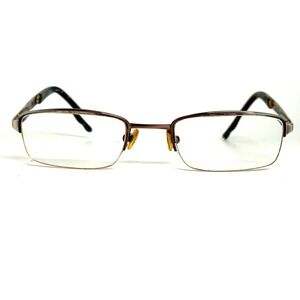 Ogi Eyewear OSL709 200 Brown Rectangular‎ Semi-Rimless Eyeglasses Frames